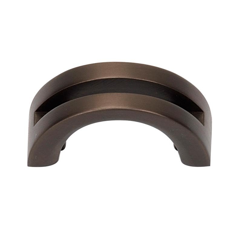 Alno Hardware Solid Brass 1 1/2" Centers Pull in Chocolate Bronze