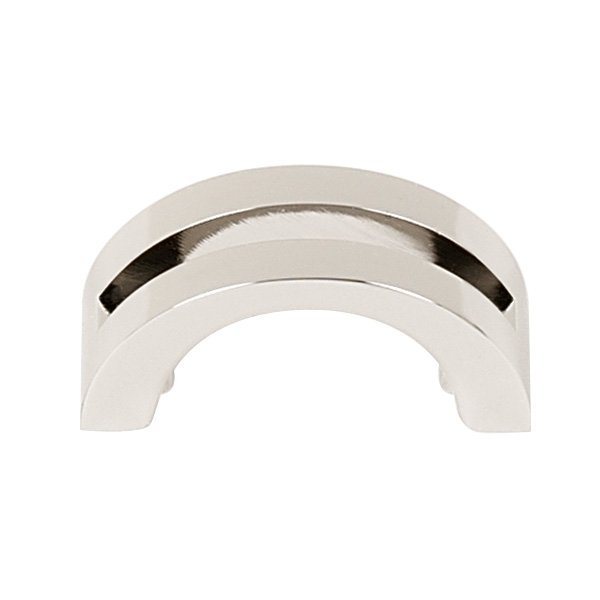 Alno Hardware Solid Brass 1 1/2" Centers Pull in Polished Nickel