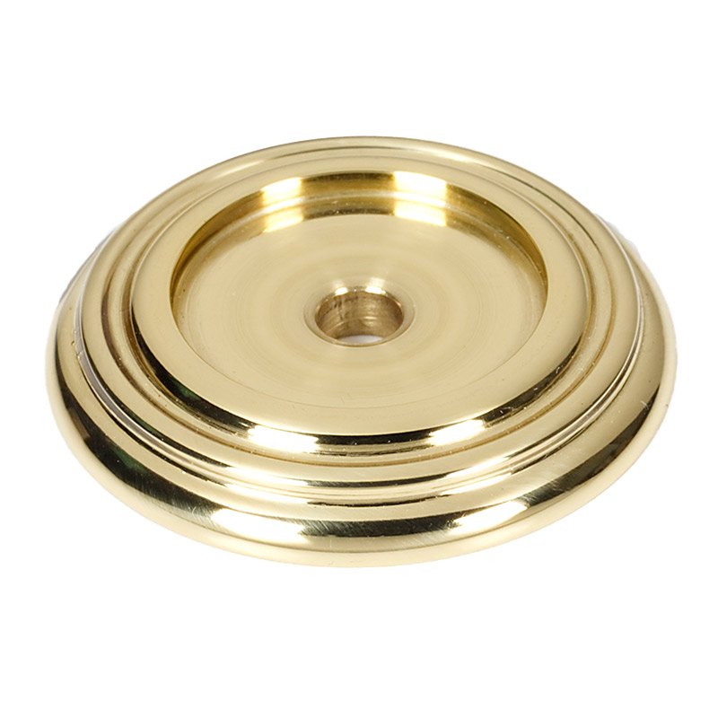 Alno Hardware 1 1/4" Knob Back Plate in Unlacquered Brass