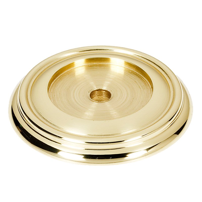 Alno Hardware 1 1/2" Knob Back Plate in Unlacquered Brass