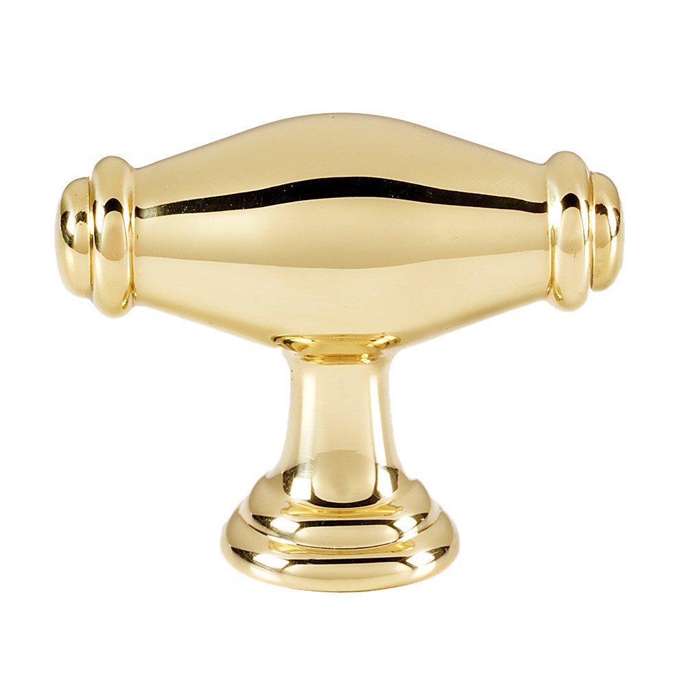 Alno Hardware 1 3/4" Oval Knob in Unlacquered Brass