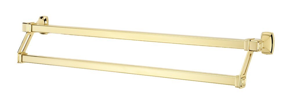 Alno Hardware 25" Double Towel Bar in Polished Brass