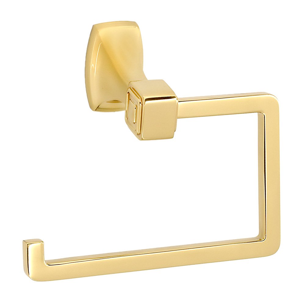 Alno Hardware Single Post Tissue Holder in Unlacquered Brass