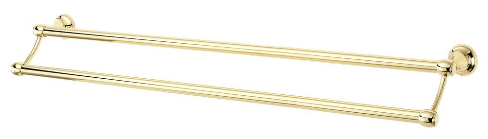 Alno Hardware 30" Double Towel Bar in Polished Brass
