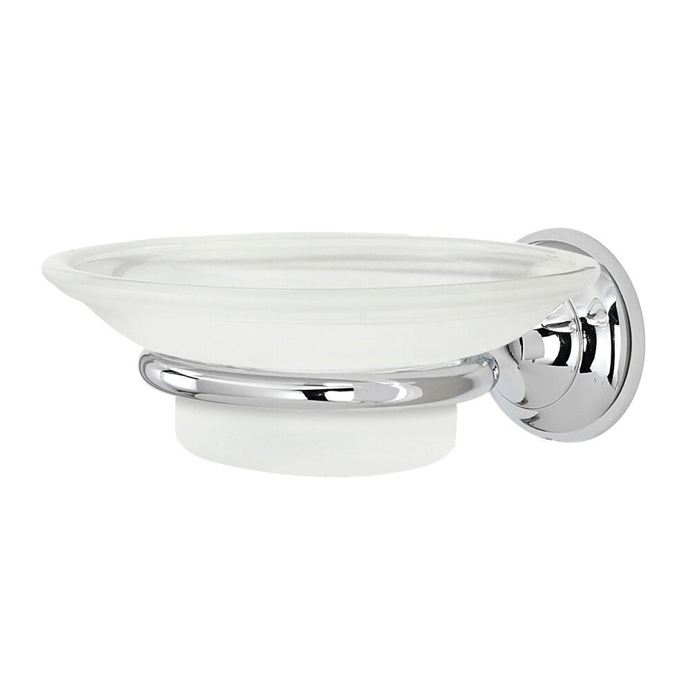 Alno Hardware Soap Holder With Dish in Polished Chrome