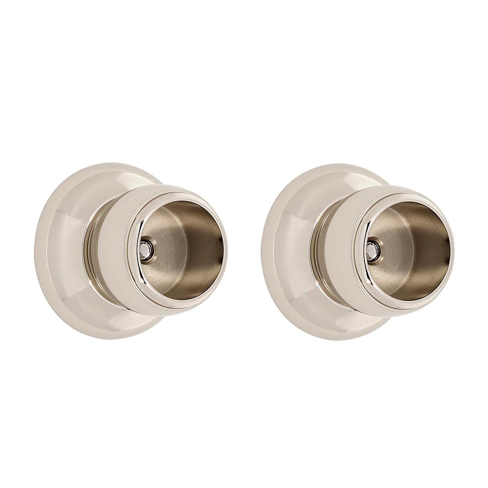 Alno Hardware Shower Rod Brackets (Priced Per Pair) in Polished Nickel