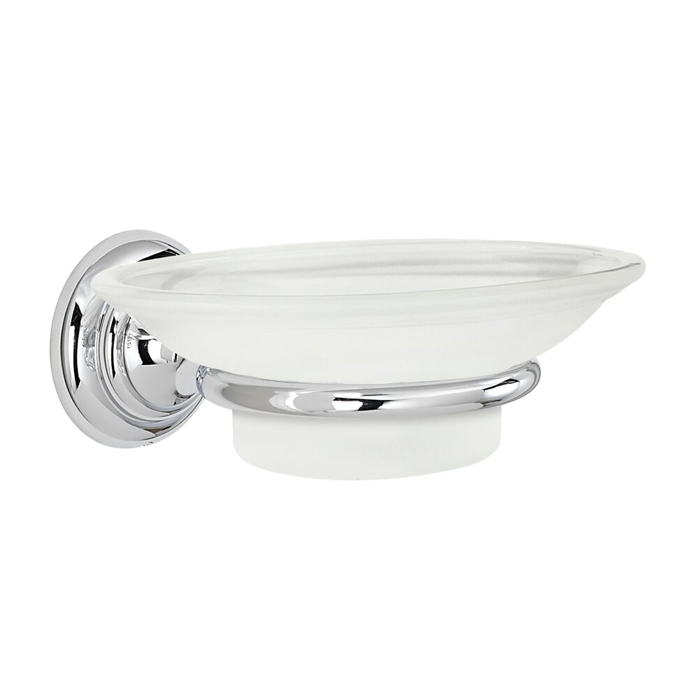 Alno Hardware Soap Holder With Dish in Polished Chrome