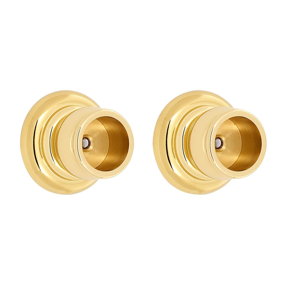 Alno Hardware Shower Rod Brackets (Priced Per Pair) in Polished Brass
