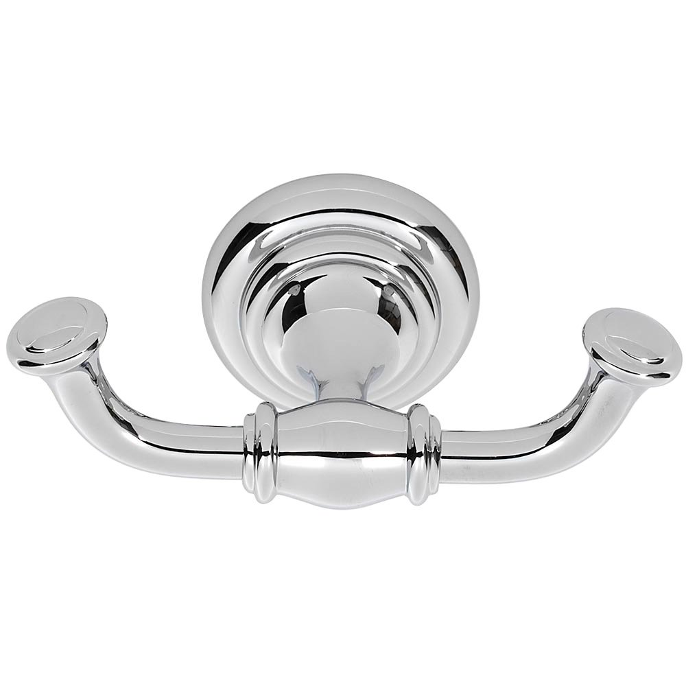 Alno Hardware Double Robe Hook in Polished Chrome