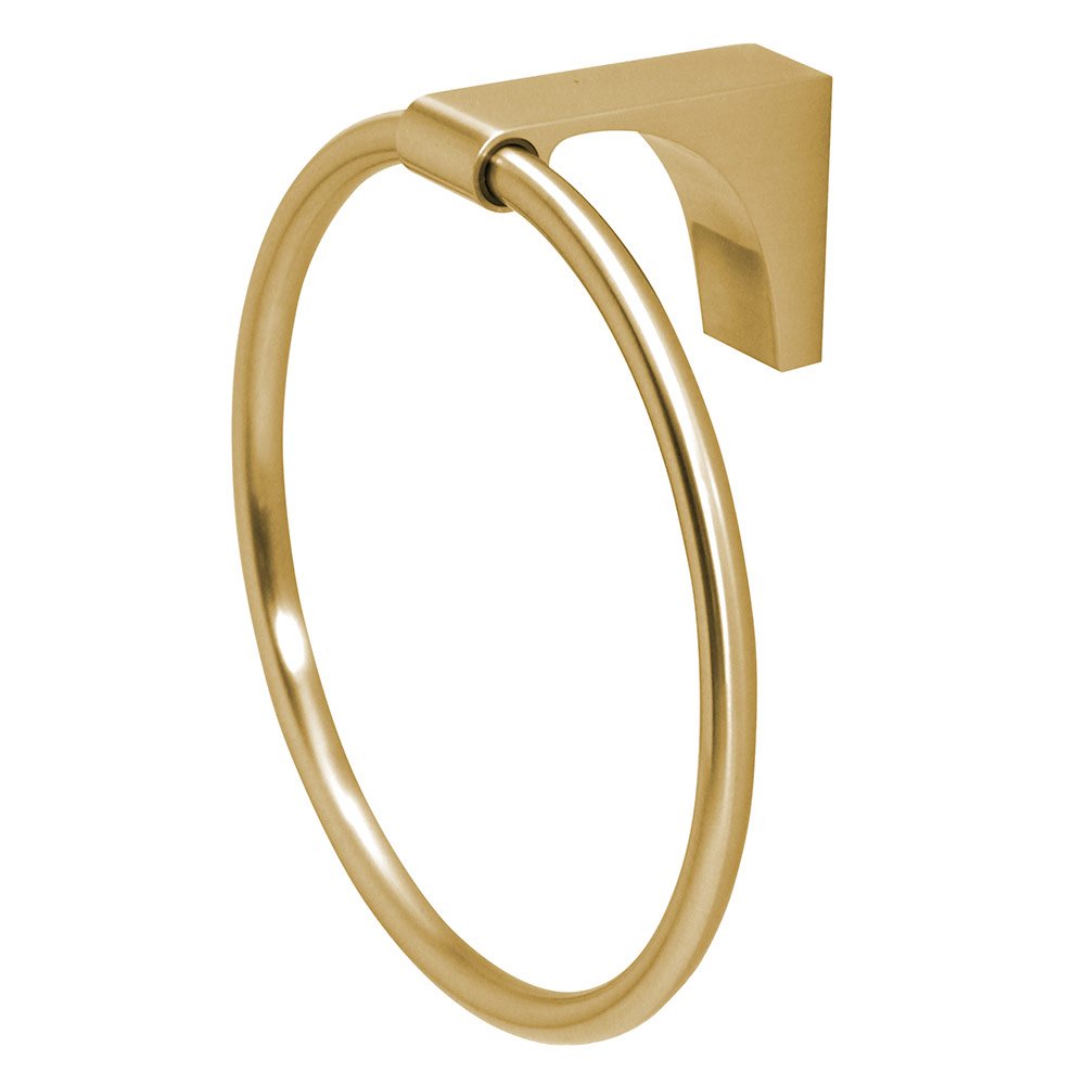 Alno Hardware Towel Ring in Satin Brass