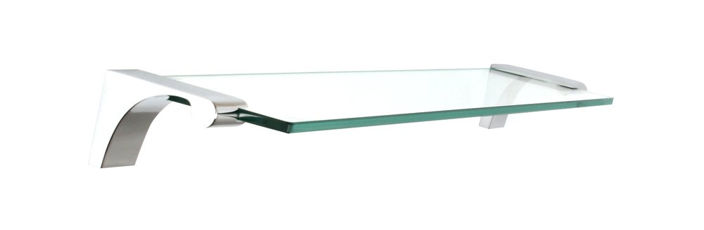 Alno Hardware 18" Glass Shelf with Brackets in Polished Chrome