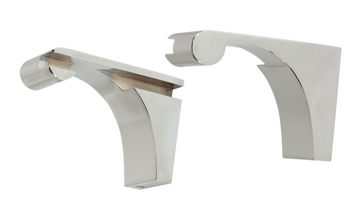 Alno Hardware Shelf Bracket (Sold by the Pair) in Polished Chrome