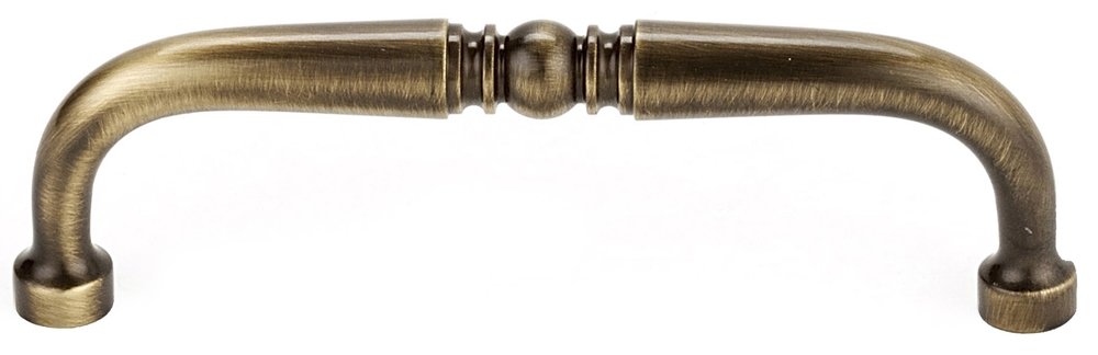 Alno Hardware Solid Brass 4" Centers Pull in Antique English