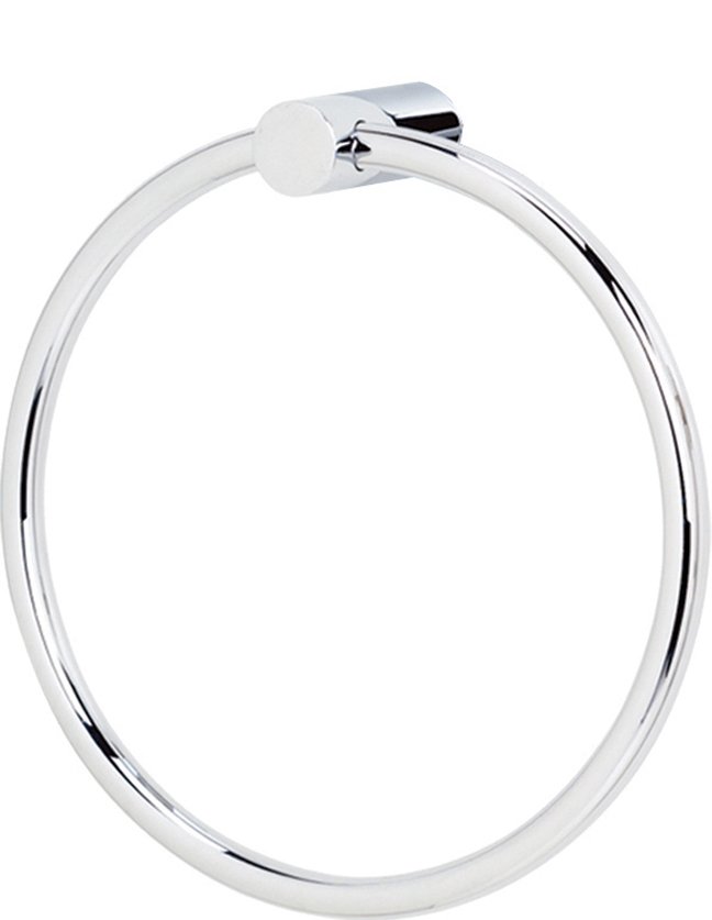 Alno Hardware Solid Brass Towel Ring in Polished Chrome