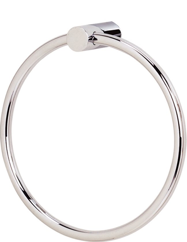 Alno Hardware Solid Brass Towel Ring in Polished Nickel
