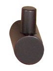 Alno Hardware Solid Brass Single Robe Hook in Bronze