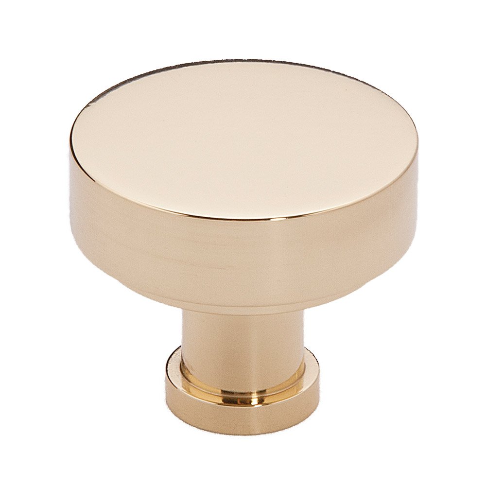 Alno Hardware 1 1/8" Rounded Knob in Polished Brass