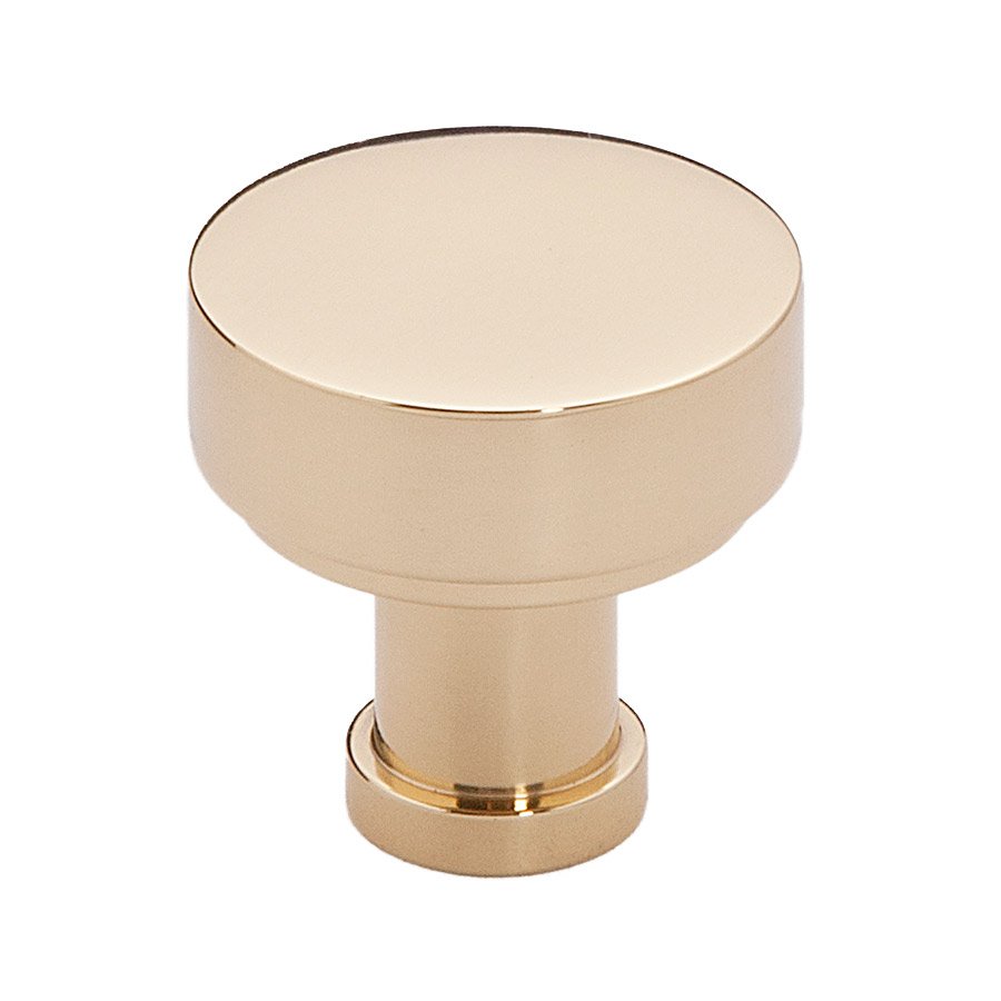 Alno Hardware 1" Rounded Knob in Polished Brass