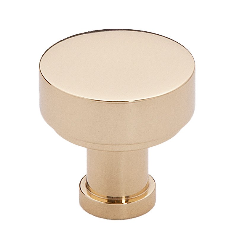 Alno Hardware 1" Rounded Knob in Unlacquered Brass
