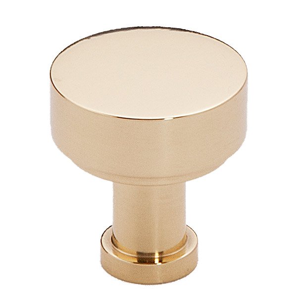 Alno Hardware 3/4" Rounded Knob in Unlacquered Brass