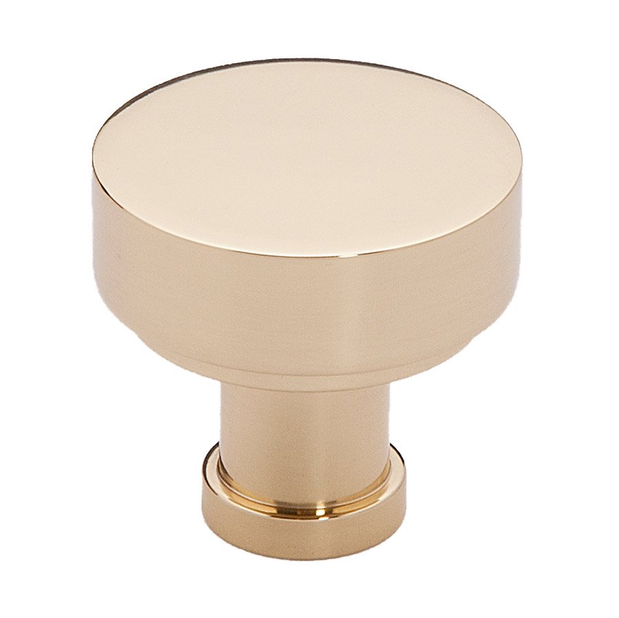Alno Hardware 1 3/8" Rounded Knob in Polished Brass