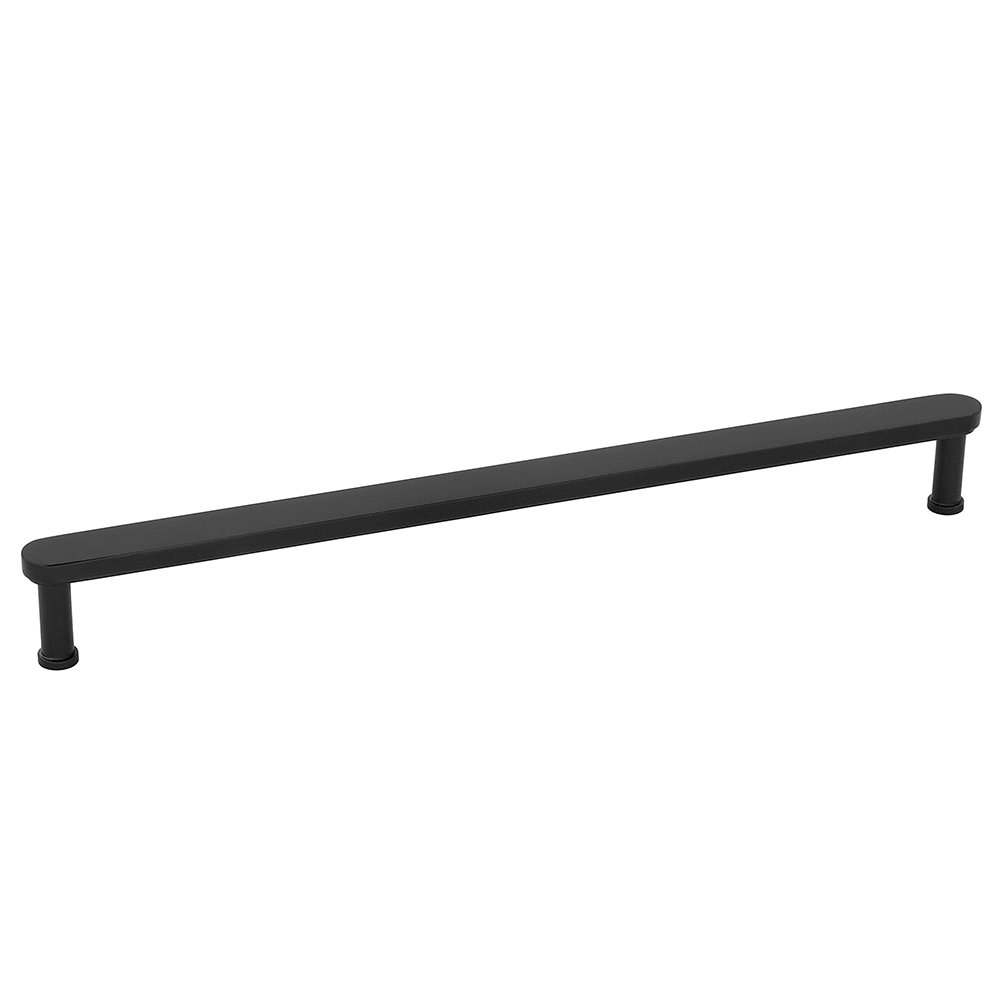Alno Hardware Solid Brass 12" Centers Appliance Pull in Matte Black