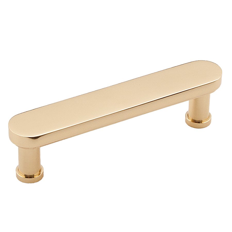 Alno Hardware 3 1/2" Centers Pull in Unlacquered Brass