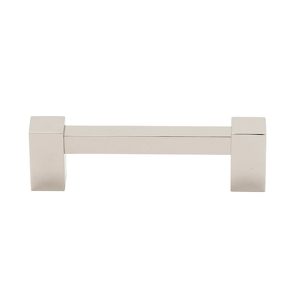 Alno Hardware Solid Brass 6" Centers Pull in Polished Nickel