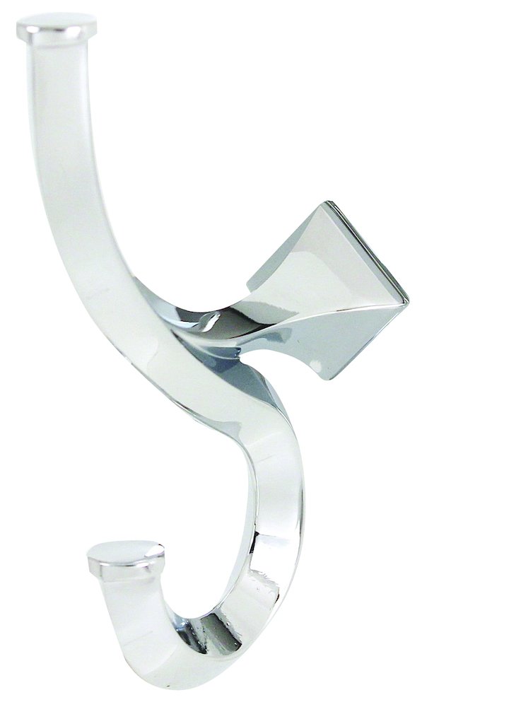 Alno Hardware Solid Brass Single Robe Hook in Polished Chrome