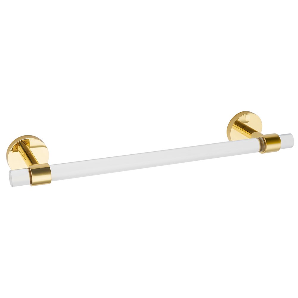 Alno Hardware 12" Centers Towel Bar in Unlacquered Brass