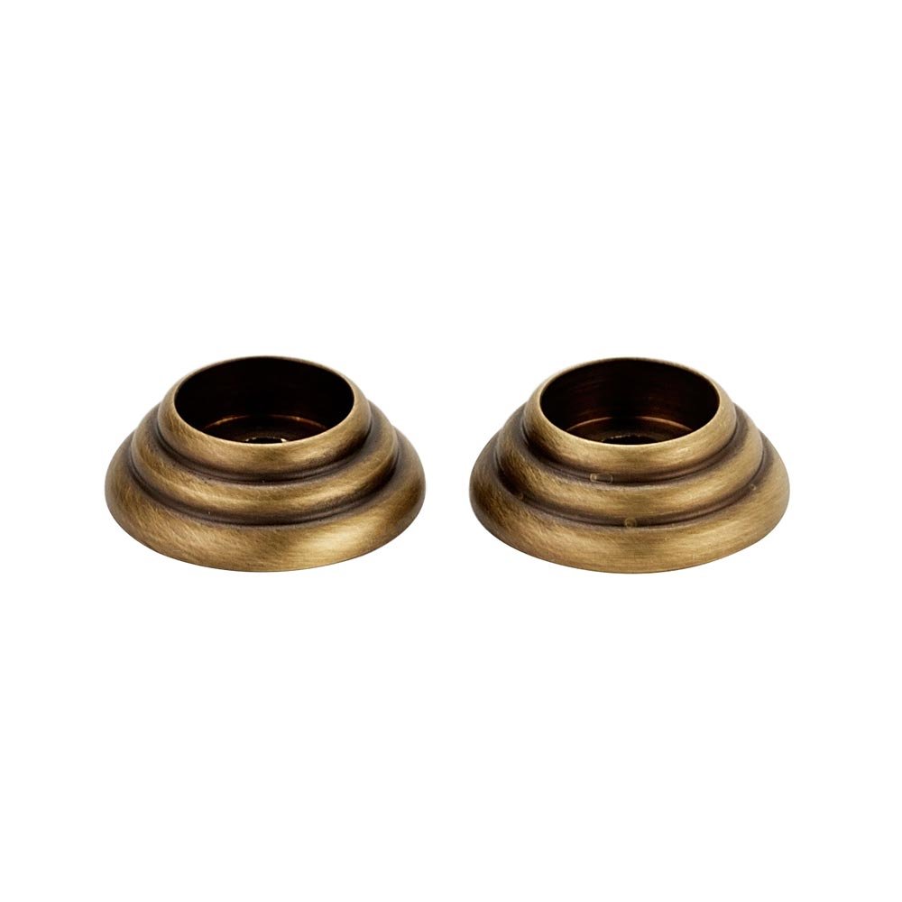 Alno Hardware Solid Brass 5/8" Rosettes for A702, Sold in Pairs in Antique English Matte
