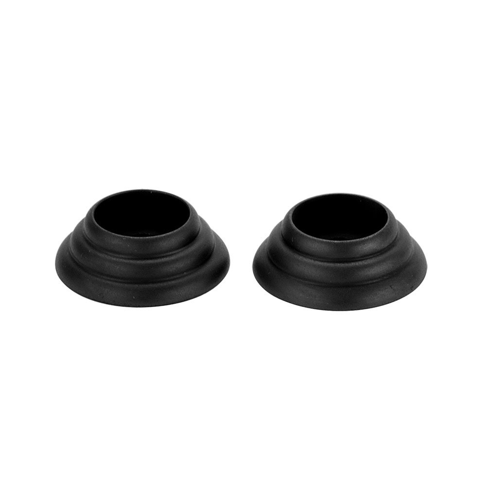 Alno Hardware Solid Brass 5/8" Rosettes for A702, Sold in Pairs in Matte Black