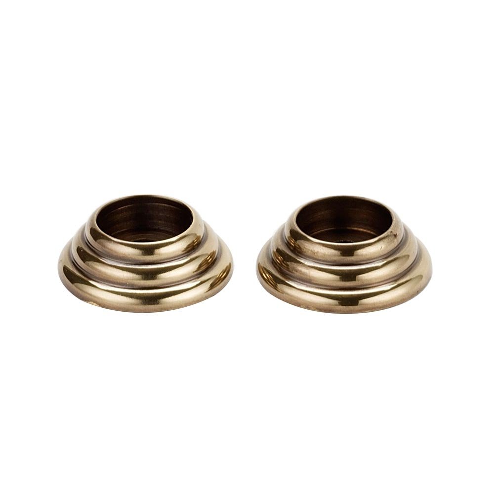 Alno Hardware Solid Brass 5/8" Rosettes for A702, Sold in Pairs in Polished Antique
