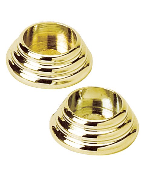 Alno Hardware Solid Brass 5/8" Rosettes for A702, Sold in Pairs in Polished Brass