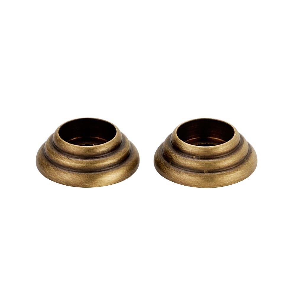 Alno Hardware Solid Brass 7/8" Rosettes for A702-6, Sold in Pairs in Antique English Matte