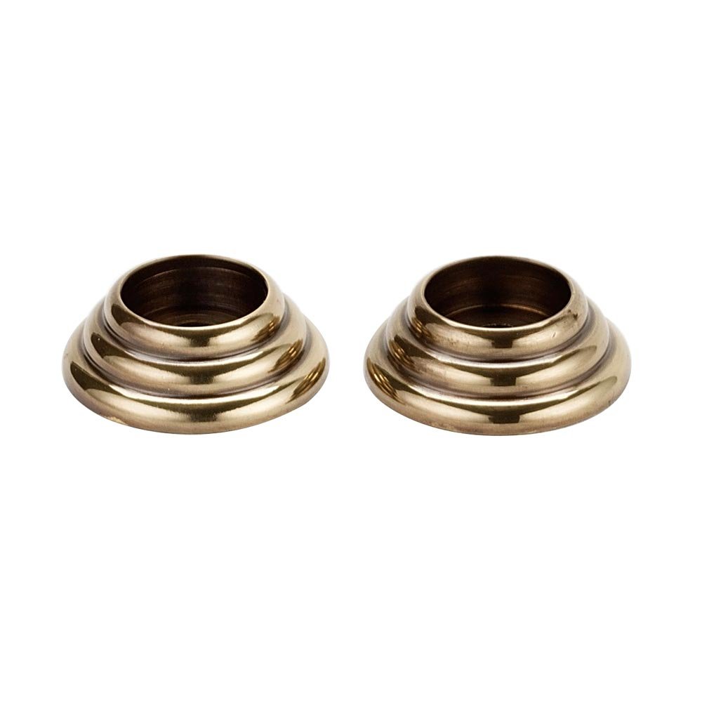 Alno Hardware Solid Brass 7/8" Rosettes for A702-6, Sold in Pairs in Polished Antique