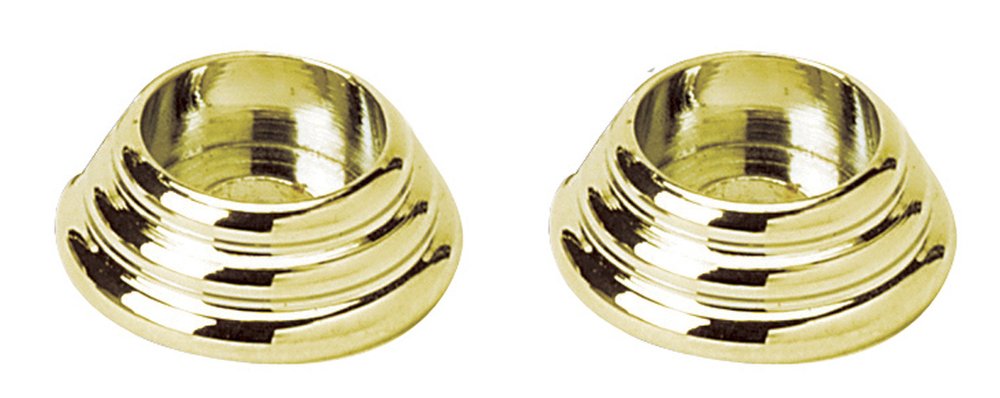 Alno Hardware Solid Brass 7/8" Rosettes for A702-6, Sold in Pairs in Polished Brass