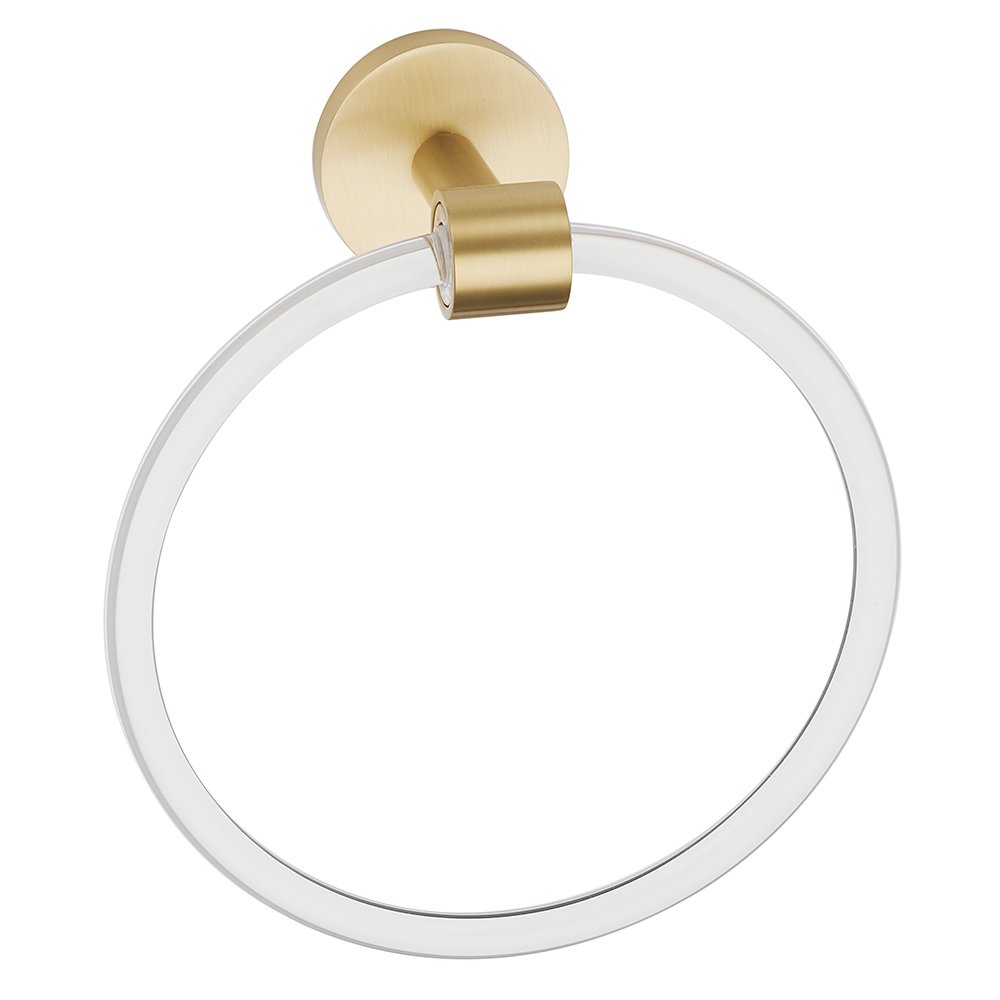 Alno Hardware Towel Ring in Satin Brass 