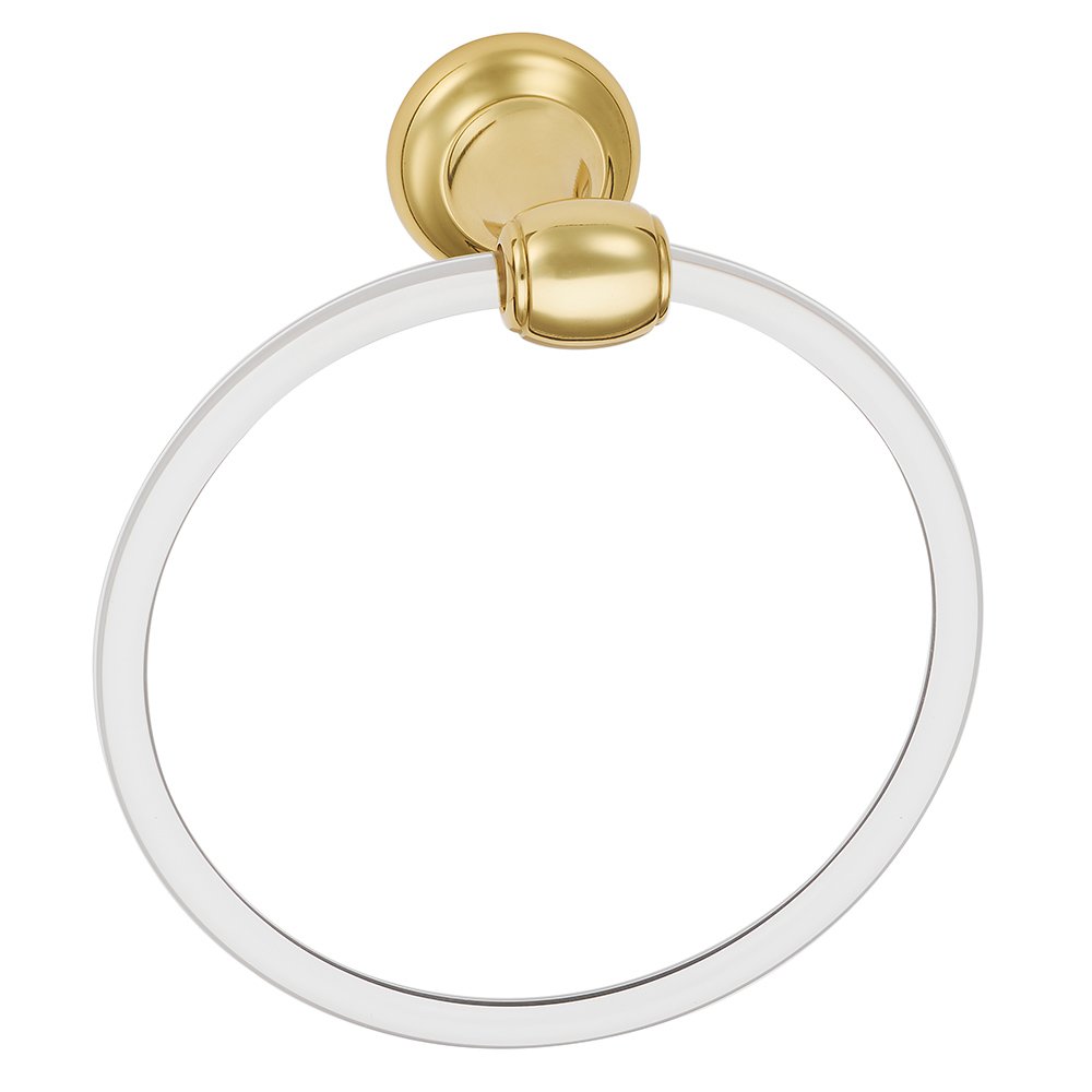 Alno Hardware Towel Ring in Polished Brass