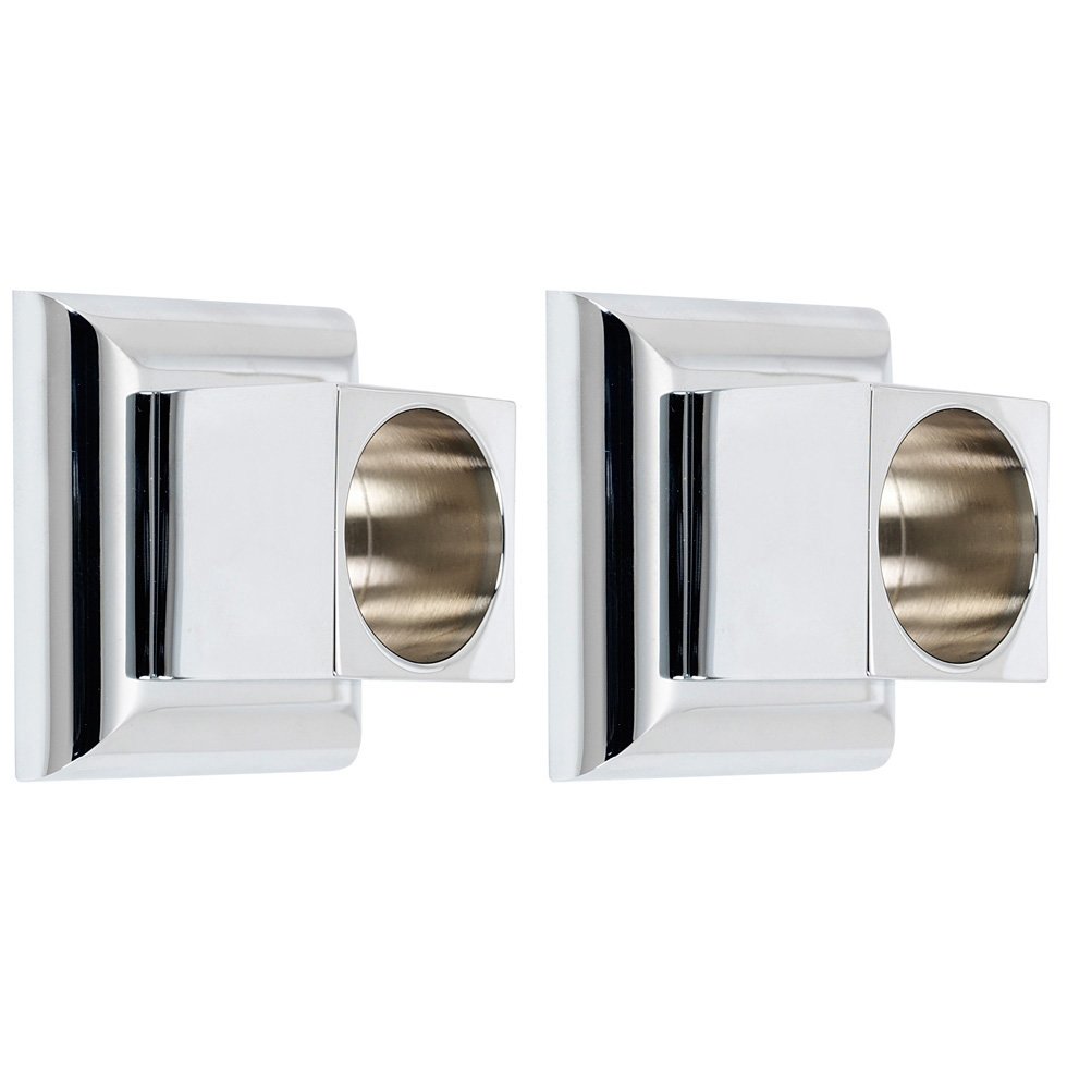 Alno Hardware Bath Shower Rod Brackets (Sold by the Pair) in Polished Chrome