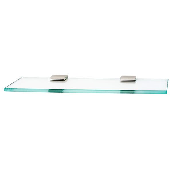 Alno Hardware 18" Glass Shelf with Brackets in Polished Nickel