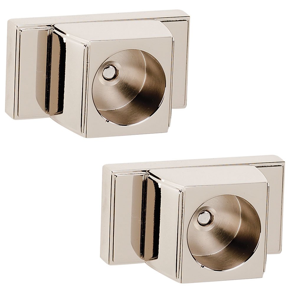 Alno Hardware Shower Rod Brackets (Sold by the Pair) in Satin Nickel