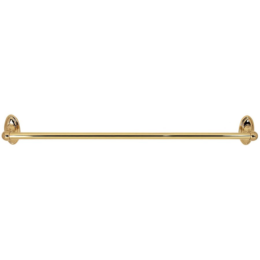 Alno Hardware 24" Towel Bar in Unlacquered Brass