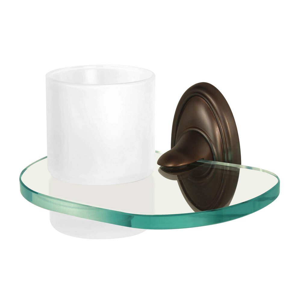 Alno Hardware Tumbler Holder with Tumbler in Chocolate Bronze