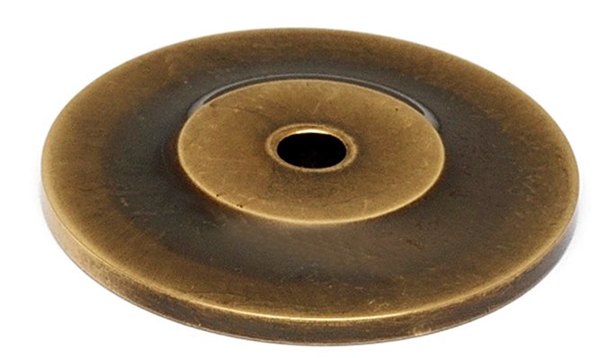 Alno Hardware Solid Brass 1 1/4" Backplate in Antique English Matte