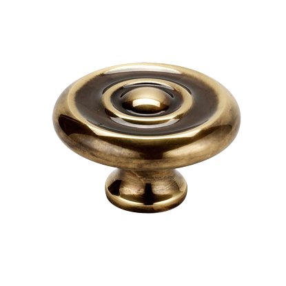 Alno Hardware Solid Brass 1 1/2" Knob in Polished Antique