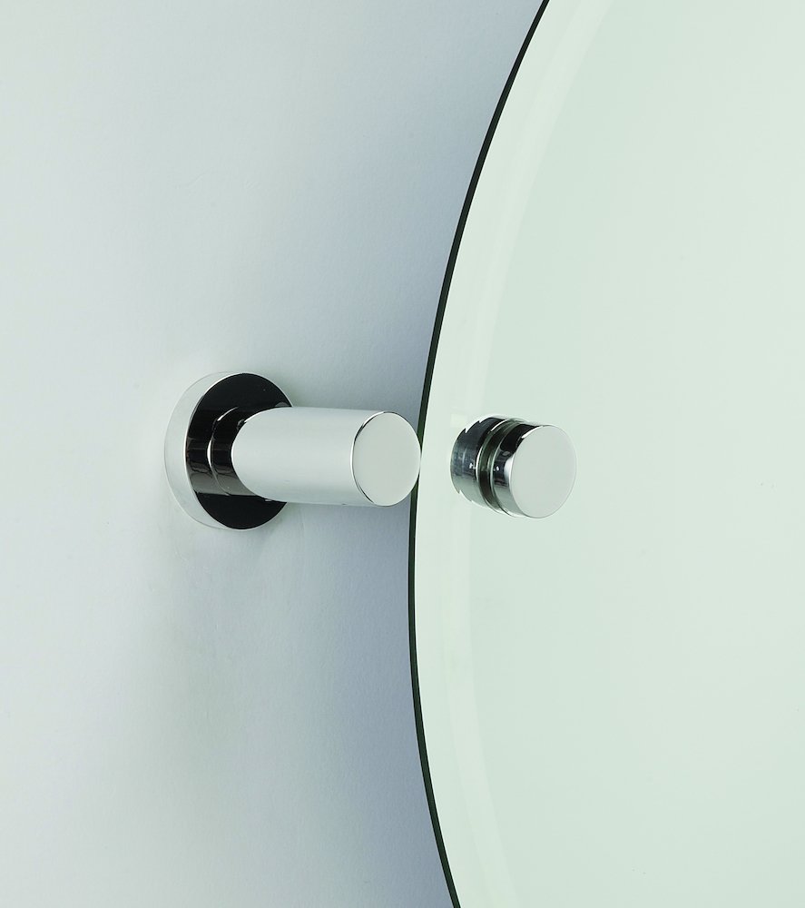 Alno Hardware Adjustable Mirror Brackets (Mirror Sold Separately) in Polished Chrome