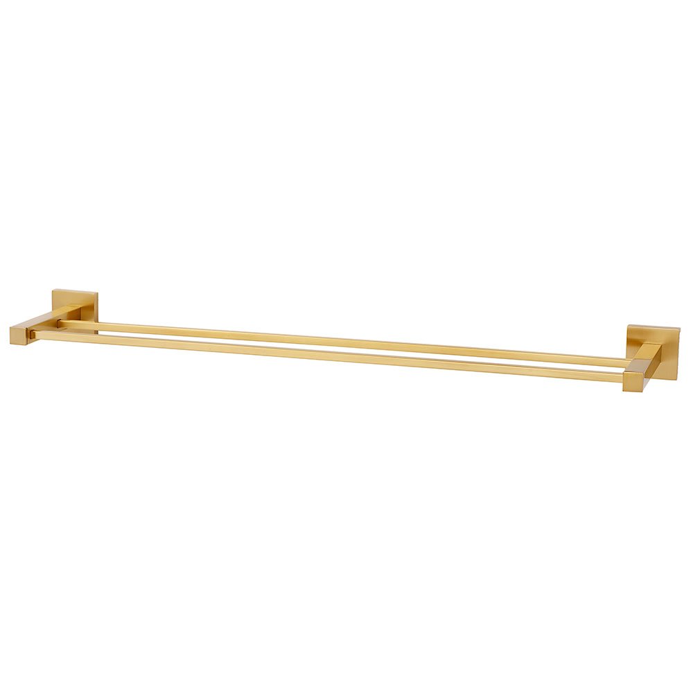 Alno Hardware Solid Brass 24" Double Towel Bar in Satin Brass 