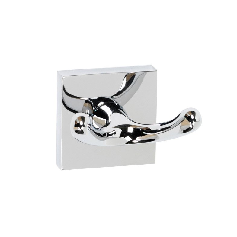 Alno Hardware Solid Brass Double Robe Hook in Polished Chrome