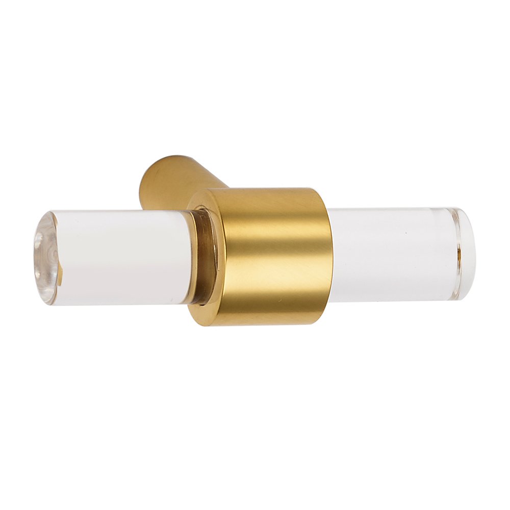 Alno Hardware 1 3/4" Long Knob in Unlacquered Brass